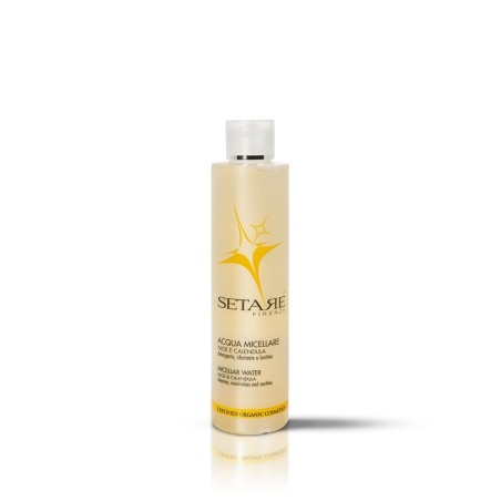Micellar water Aloe and Calendula Setarè Makeup removers  Available on Yumibio.com