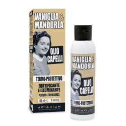 Thermo - Protective Hair Oil vanilla and almond Apiarium Thermoprotectors  Available on Yumibio.com