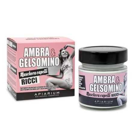 Masque pour cheveux bouclés Ambre et Jasmin Apiarium Les masques   Disponible sur Yumibio.com