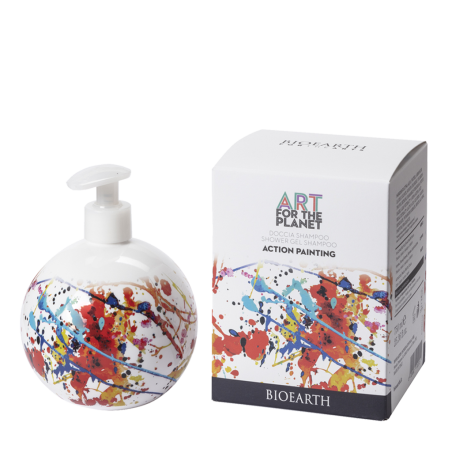 Bioearth  Doccia Shampoo Hamamelis ed Avena - Action Painting  Bagnoschiuma Bio