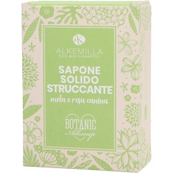 Alkemilla  Saponetta Struccante alla Mela e Rosa Canina  Detergente viso
