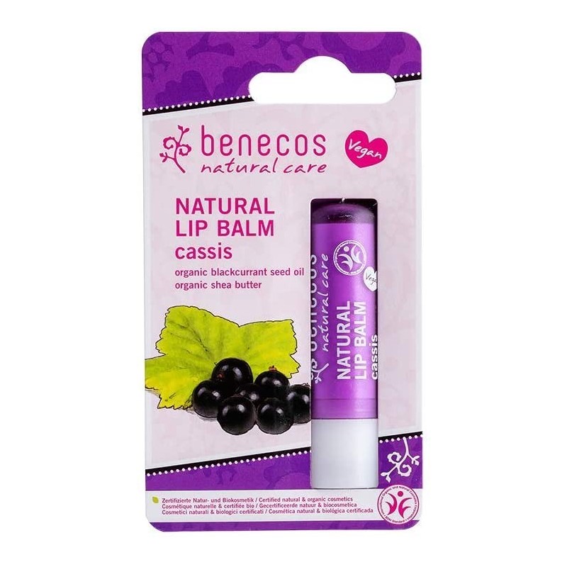 Baume à lèvres Vegan Cassis Benecos Les lèvres   Disponible sur Yumibio.com