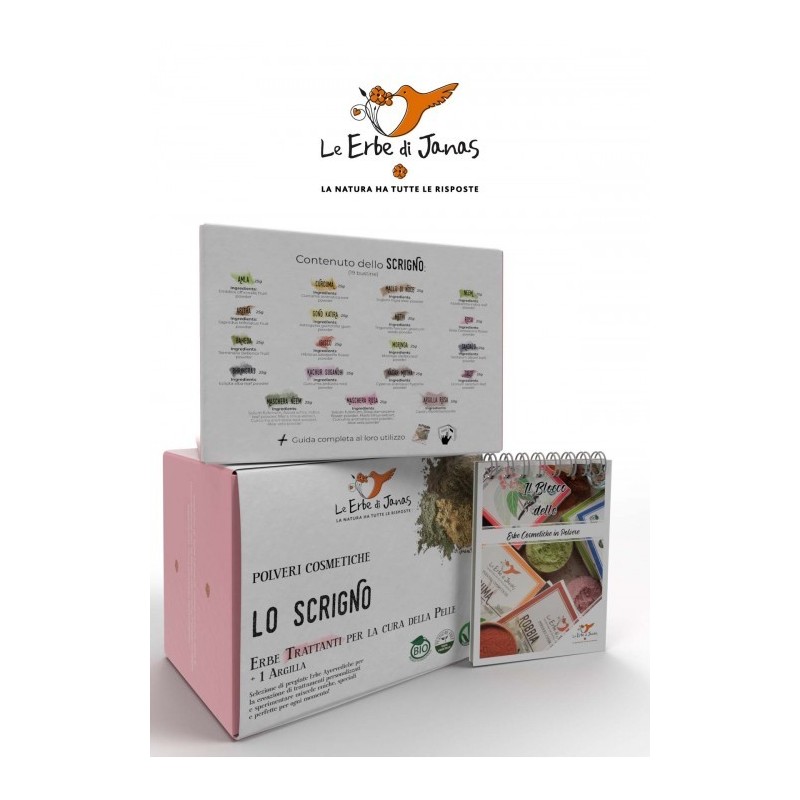 Le cercueil "traitement des Herbes" Pour La Peau Le Erbe di Janas À Base De Plantes Ayurvédiques   Disponible sur Yumibio.com