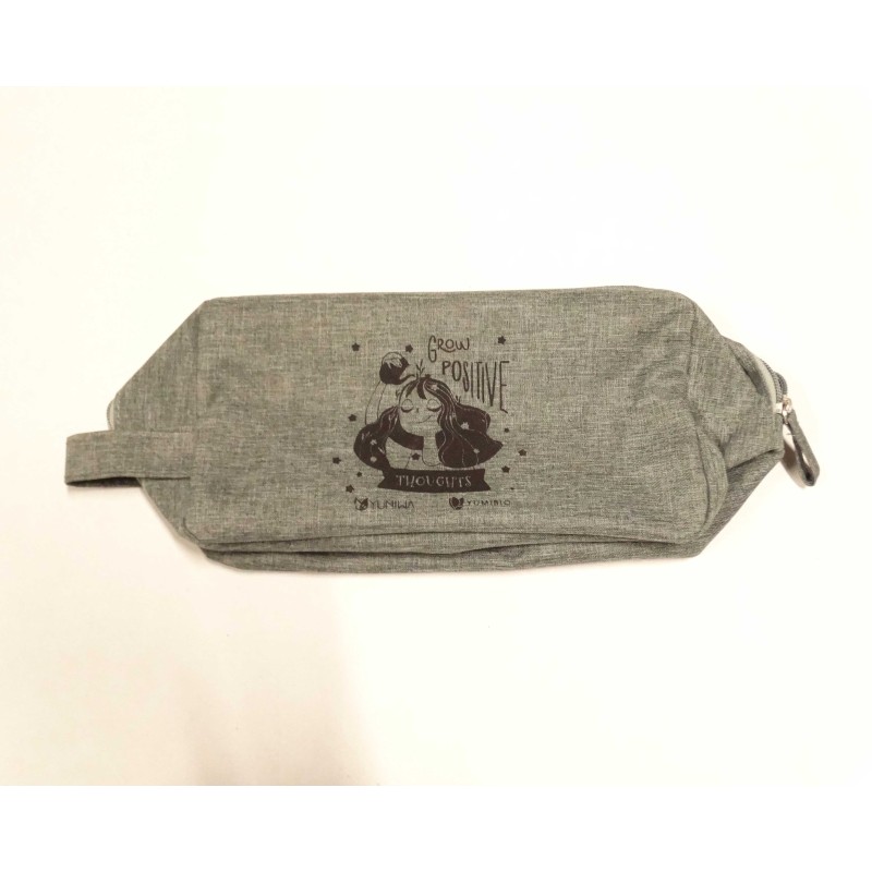 Beauty Case in Recycled Pet - Grow Positive Gray Yumibio Gadget Accessories  Available on Yumibio.com