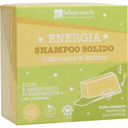 Shampoo Solid - Firming and Soothing La Saponaria Shampoo Solid  Available on Yumibio.com