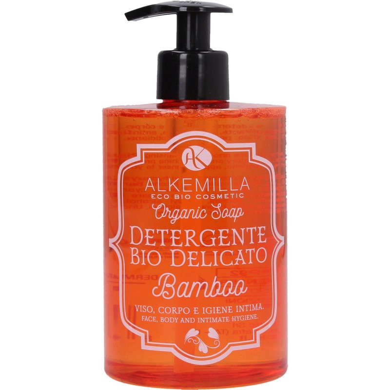 Organic cleanser for Face and Body Bamboo Alkemilla Detergents  Available on Yumibio.com