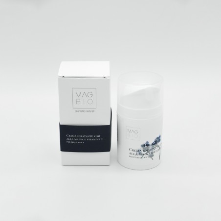 Magbio  Crema Viso Idratante con Malva e Vitamina F  Crema viso