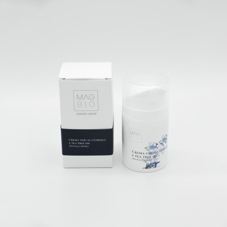 Crème Pour le Visage Au Concombre et à l'Arbre à Thé MAGBIO Hydratant   Disponible sur Yumibio.com