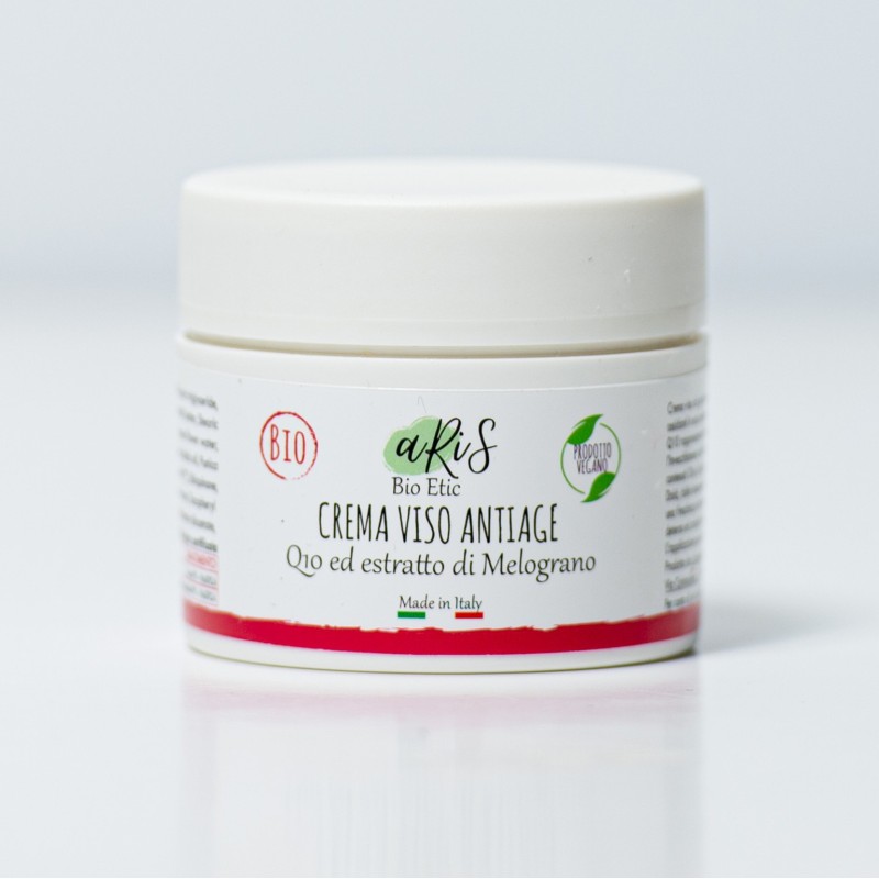 Crème visage avec Q10 et grenade Aris Bio Etic Hydratant   Disponible sur Yumibio.com