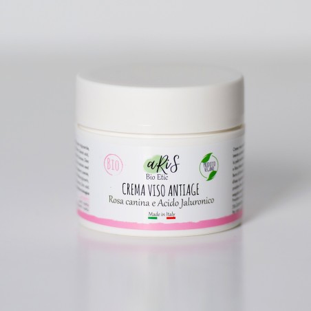 Face Cream with rosehip and hyaluronic acid Aris Bio Etic Moisturizing  Available on Yumibio.com