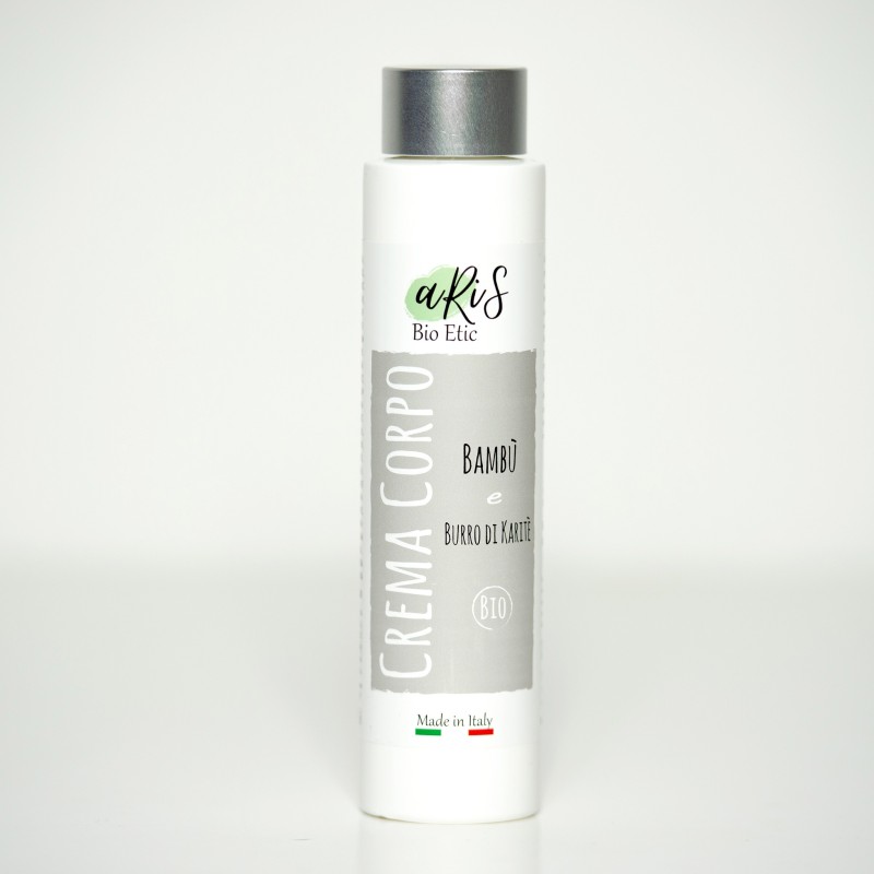 Crème pour le corps bambou et beurre de karité Aris Bio Etic Crèmes Organiques Pour Le Corps   Disponible sur Yumibio.com