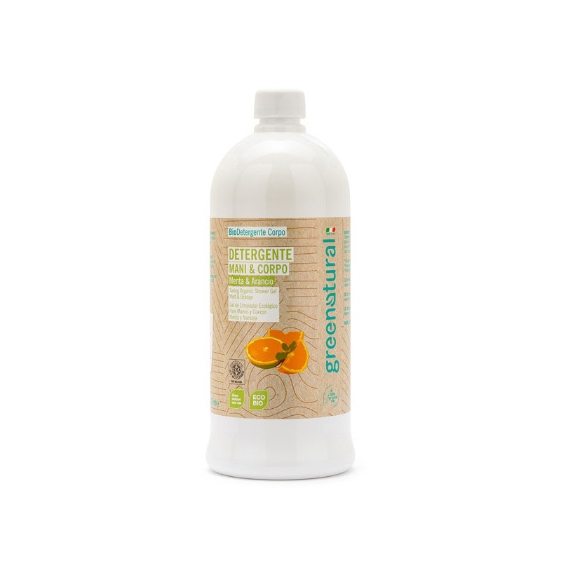 Mild cleanser Orange and Mint for Hands and Body Greenatural Soap  Available on Yumibio.com