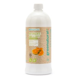 Mild cleanser Orange and Mint for Hands and Body Greenatural Soap  Available on Yumibio.com
