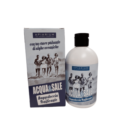 Gel douche Naturel de l'Eau et du Sel Apiarium Bain Moussant Bio   Disponible sur Yumibio.com