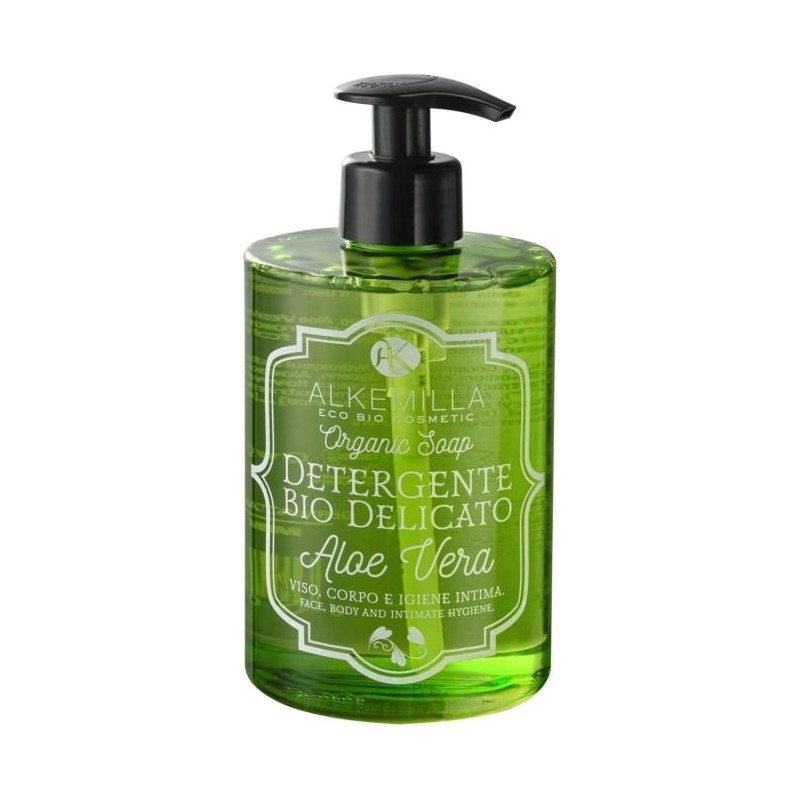 Organic cleanser for Face and Body Aloe Vera Alkemilla Soap  Available on Yumibio.com