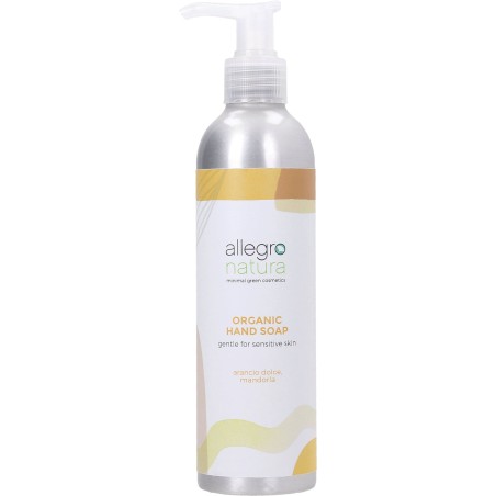 Hand soap orange Allegro Natura Soap  Available on Yumibio.com