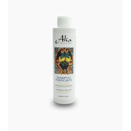 Alia Skin Care  Shampoo Purificante con Olio di Oliva e Limone  Shampoo bio capelli grassi