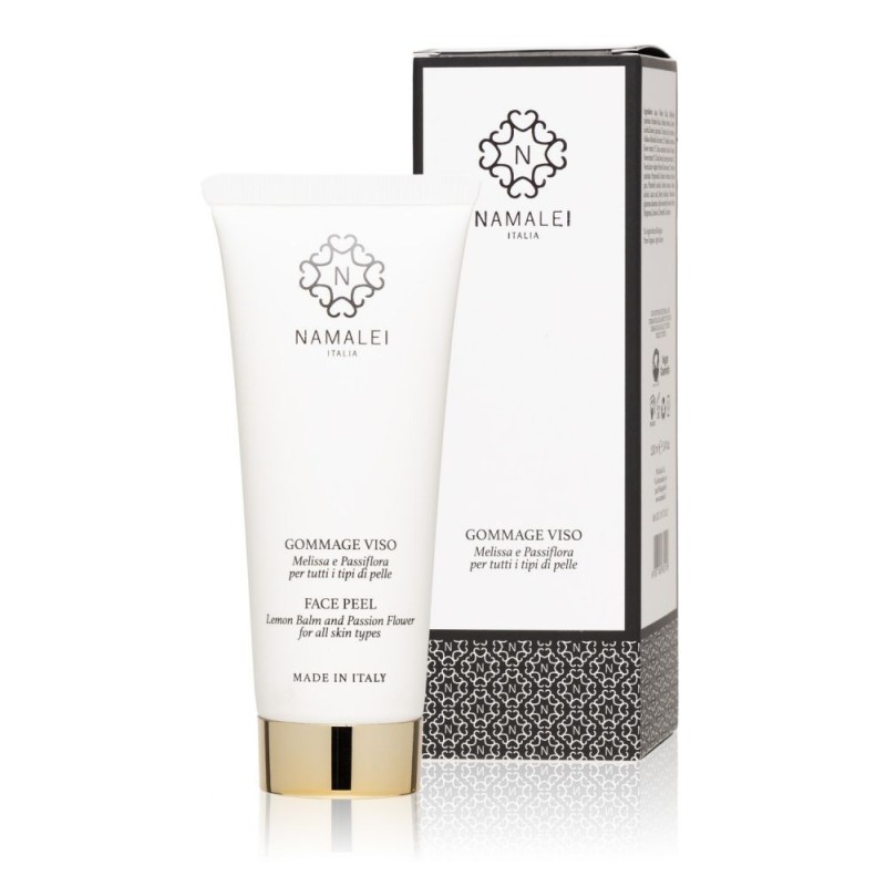 Face Scrub with Lemon Balm and Passionflower Namalei Scrubs and exfoliants  Available on Yumibio.com