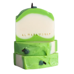 Savon Artisanal-Pomme Verte Almara Soap Savon   Disponible sur Yumibio.com