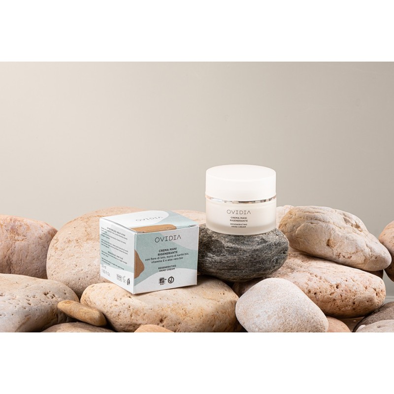Regenerating Hand Cream Ovidia Hand and Nail Care  Available on Yumibio.com