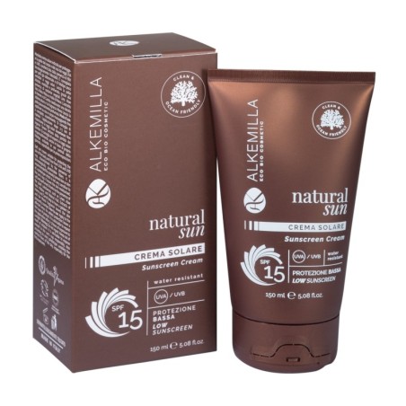 De la crème solaire Faible Protection SPF 15 Alkemilla Crème solaire bio   Disponible sur Yumibio.com