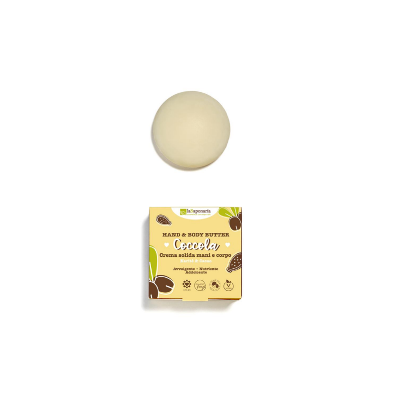La Saponaria  Crema Solida Nutriente - Coccola  Creme Corpo Bio