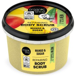 Gommage corporel naturel à la mangue du Kenya Organic Shop gommage   Disponible sur Yumibio.com