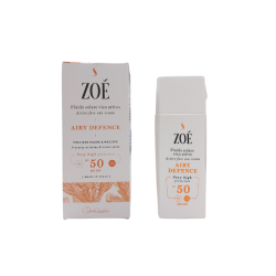 Zoe Cosmetics  Airy Defence - Crema Viso Solare 50 Antimacchia e Antirughe - Reef Safe  Protezione Solare bio