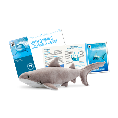 Peluche Peluche f-requin-avec contribution Regali Solidali Freebies   Disponible sur Yumibio.com