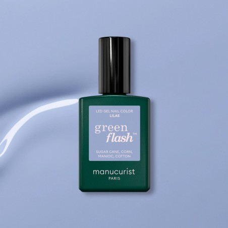 Semi-Permanent Nail Polish Lilas-Green Flash Manucurist Semi-permanent nail polishes  Available on Yumibio.com