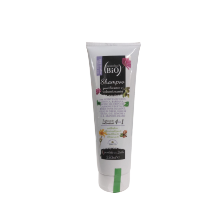 Shampooing Purifiant et volumisant Parentesi Bio Shampooing cheveux gras bio   Disponible sur Yumibio.com