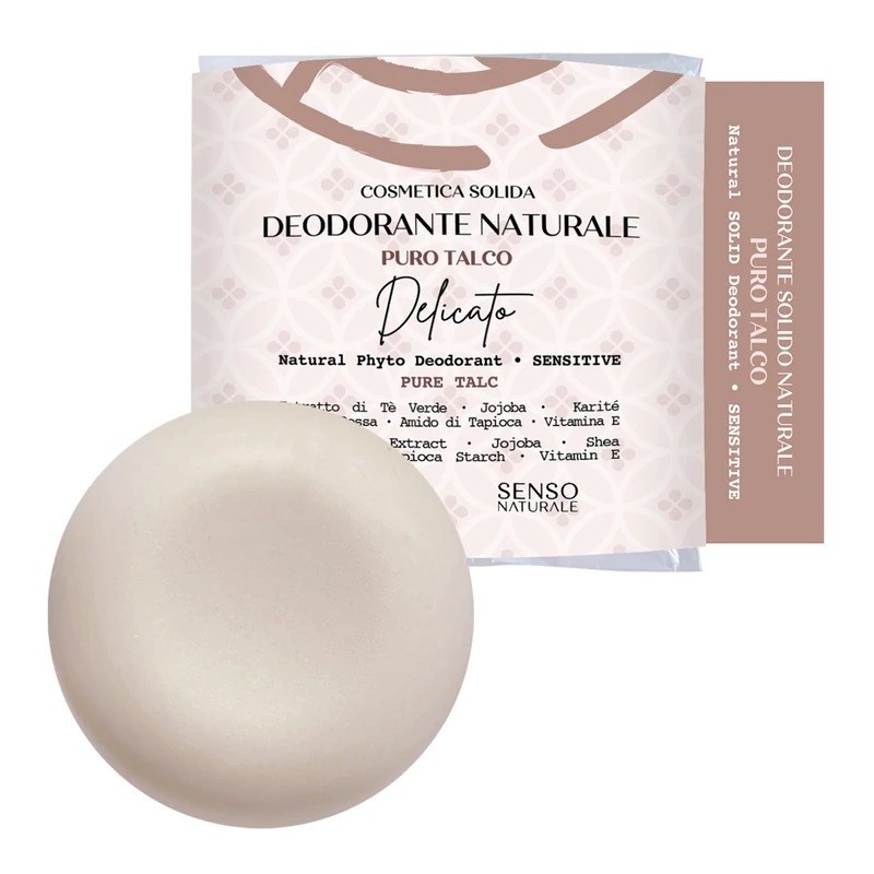 SensoNaturale  Deodorante Solido Naturale Delicato  Cosmetici solidi per il corpo