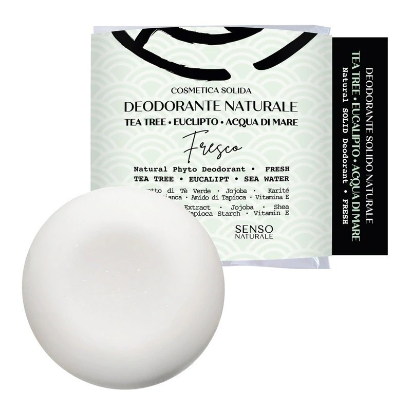 SensoNaturale  Deodorante Solido Naturale Fresco  Cosmetici solidi per il corpo