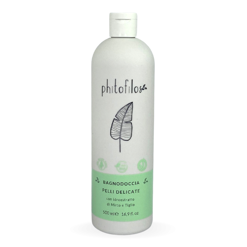 Phitofilos  Bagnodoccia per Pelli Delicate  Bagnoschiuma Bio