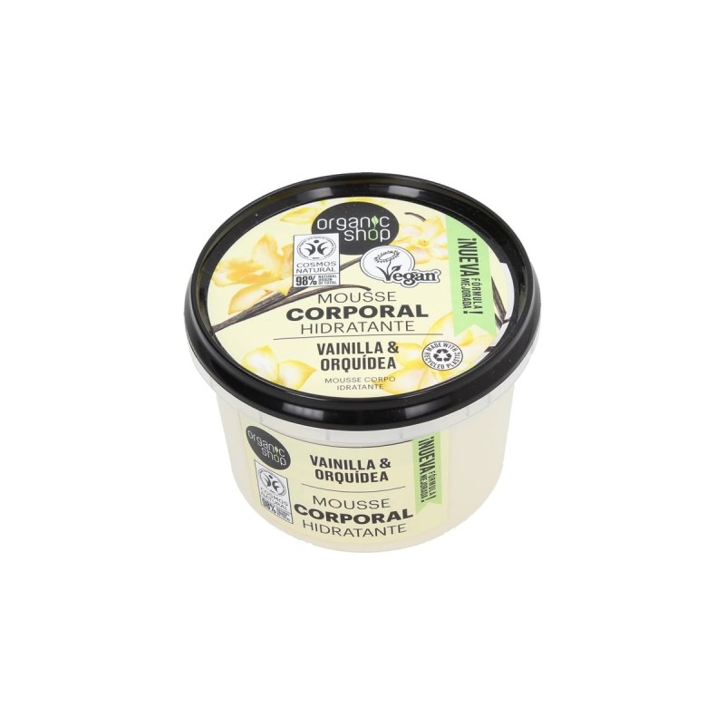 Organic Shop  Mousse Corpo Naturale Vaniglia Bourbon  Creme Corpo Bio