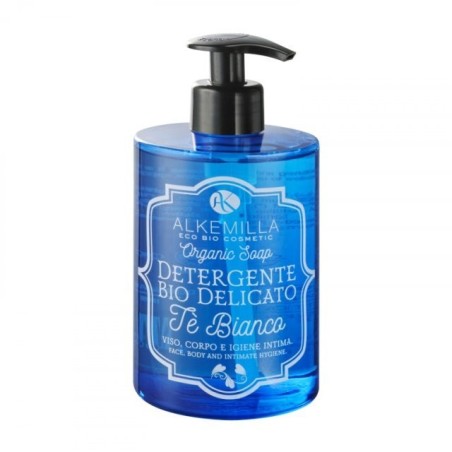 Organic cleanser for Face and Body White Tea Alkemilla Soap  Available on Yumibio.com