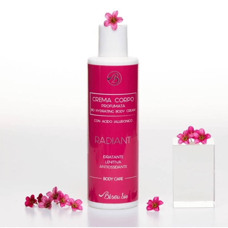 Radiant Super Moisturizing Body Cream with Pomegranate Bisou Bio Organic Body Creams  Available on Yumibio.com