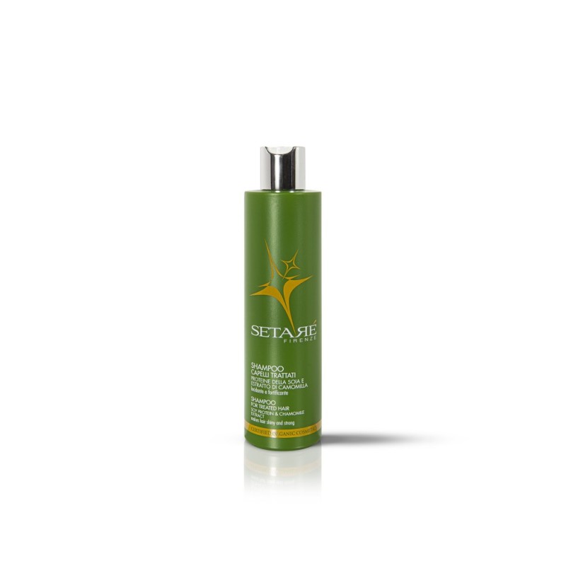Shampooing pour les cheveux traités avec la protéine de soja Setarè Shampooing Cheveux secs et traités   Disponible sur Yumib...