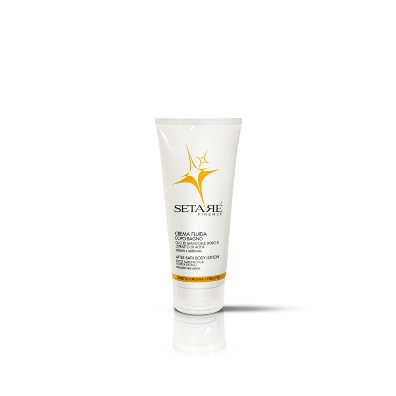 Crème fluide après-salle de bain Setarè Crèmes Organiques Pour Le Corps   Disponible sur Yumibio.com