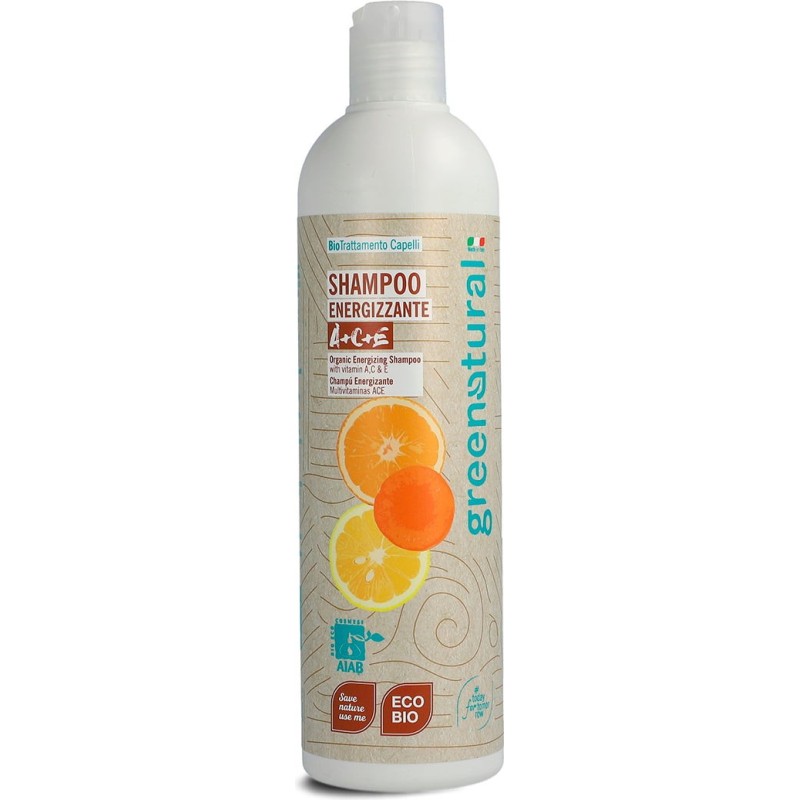 Greenatural  Shampoo Bio ACE  Shampoo Capelli Secchi e Trattati