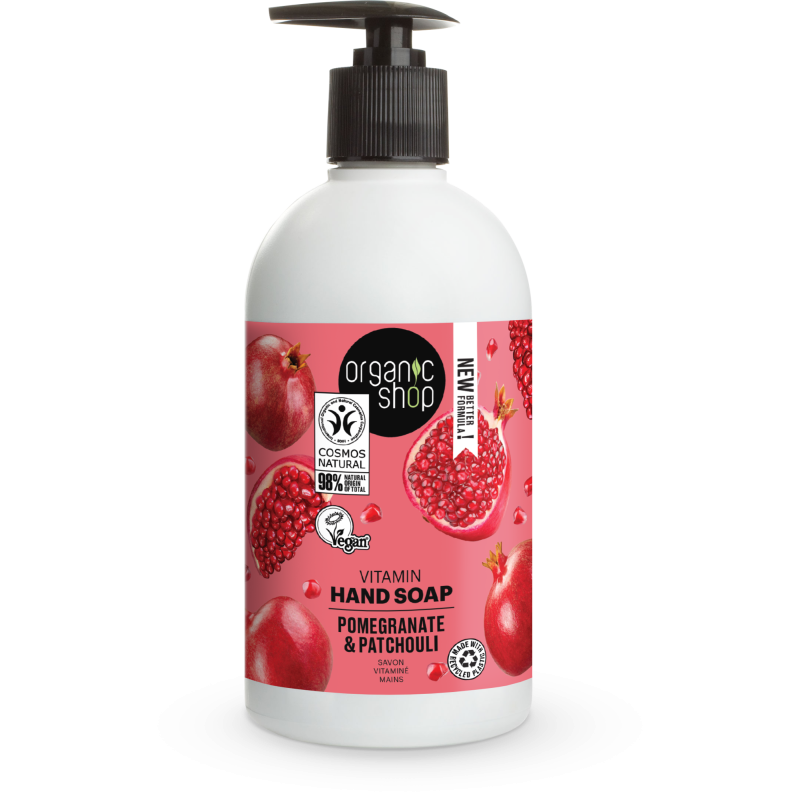 Organic Shop  Sapone Mani Naturale al Melograno  Saponi