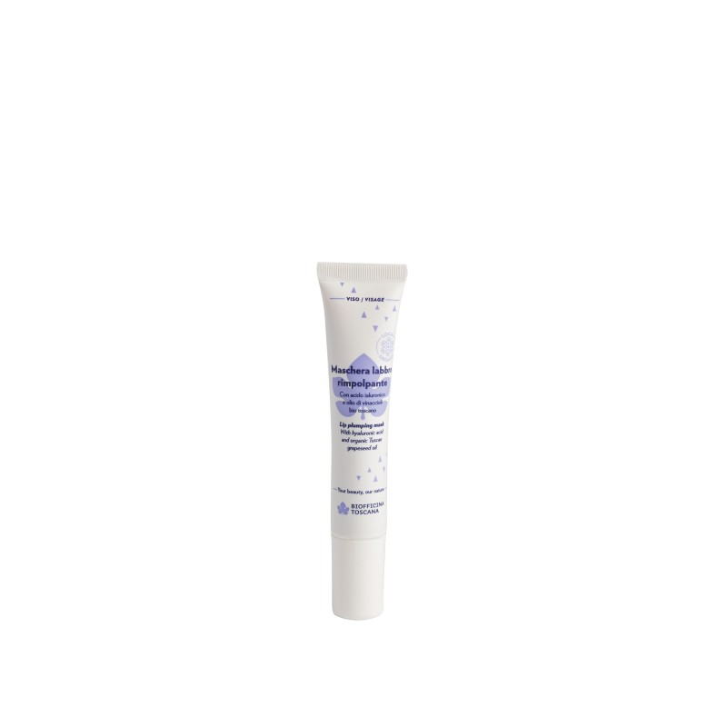 Biofficina Toscana  Maschera Labbra Rimpolpante con Olio di Vinaccioli  Cura delle Labbra