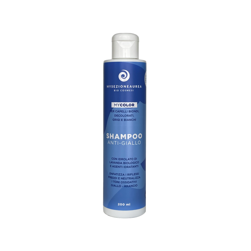 M COLOR COLOR-anti-yellow Shampoo My Sezione Aurea Color protection  Available on Yumibio.com