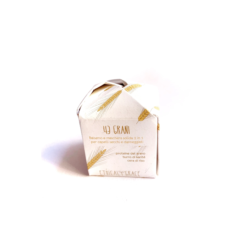 Ethical Grace  43 Grani Balsamo e Maschera Solida 2 in 1  Balsamo Capelli Secchi e Trattati