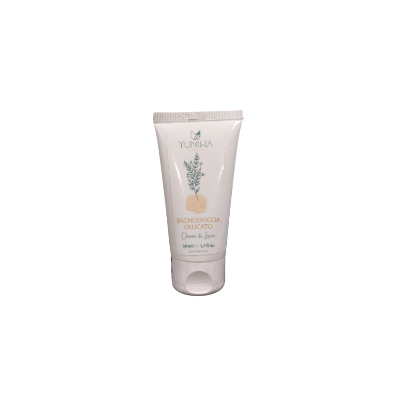 Yuniwa Cosmetics  Bagnodoccia Delicato - Chiaro di Luna - 50 ml  Bagnoschiuma Bio