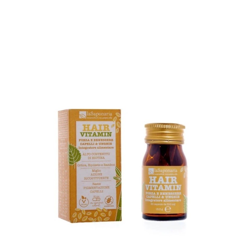 Food Supplement - Hair Vitamin La Saponaria Color protection  Available on Yumibio.com