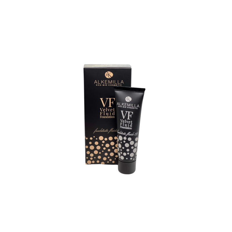 Fluid Foundation Velvet Foundation - 03 Alkemilla Foundation  Available on Yumibio.com