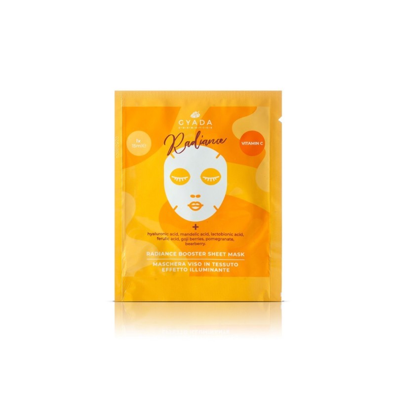 RADIANCE - Masque facial en tissu illuminateur Gyada Cosmetics Masque   Disponible sur Yumibio.com