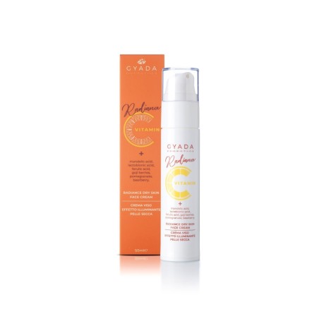 Gyada Cosmetics  RADIANCE - Crema Viso Illuminante per Pelle Secca  Crema viso