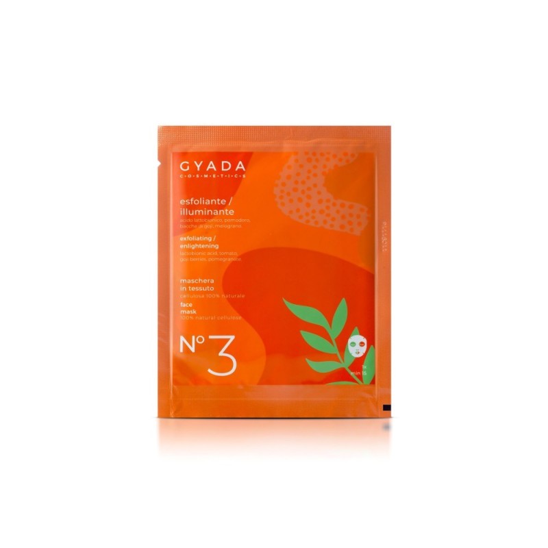 Masque exfoliant/Illuminant le Tissu avec de la Grenade N ° 3 Gyada Cosmetics Masque   Disponible sur Yumibio.com